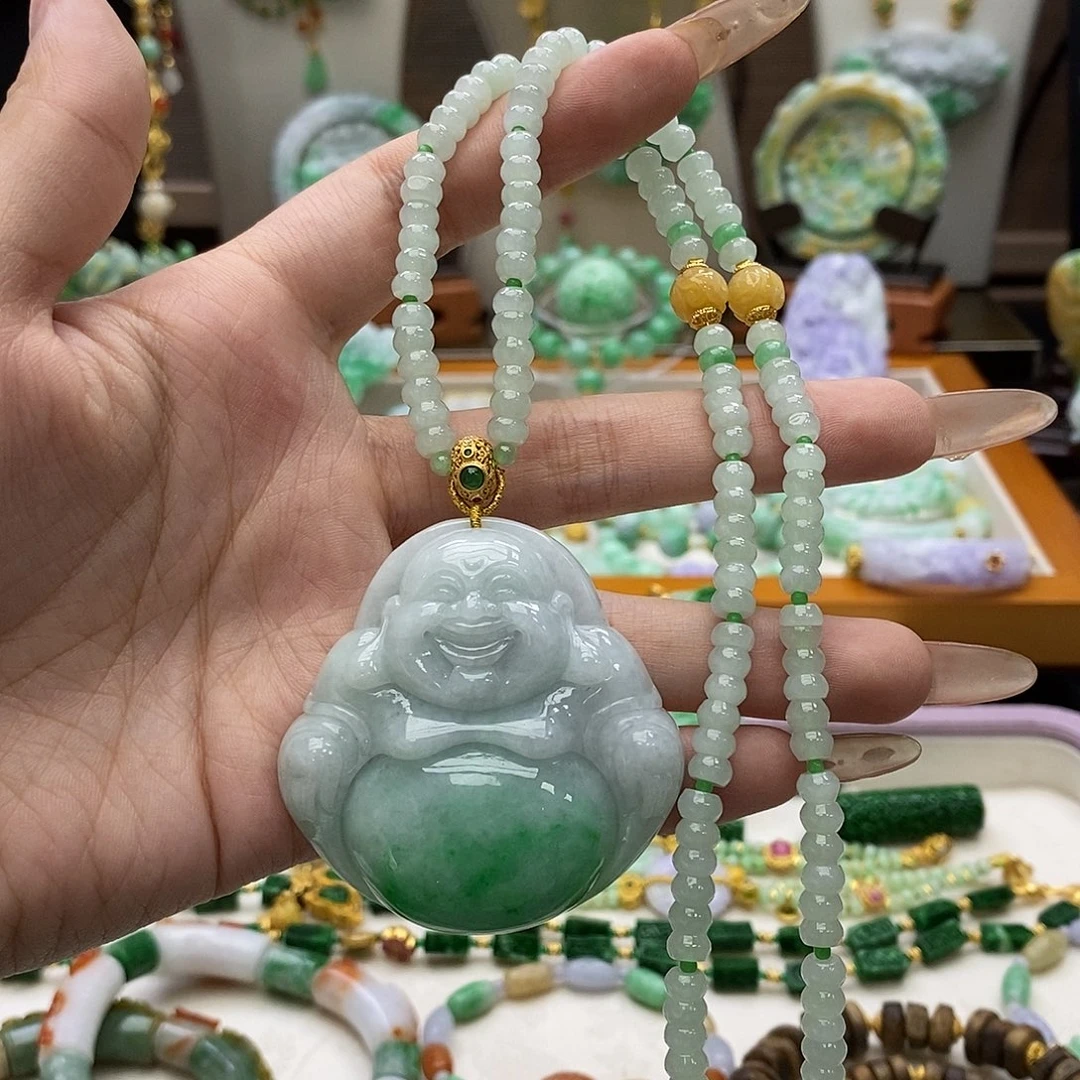 颈饰未镶嵌翡翠项链
