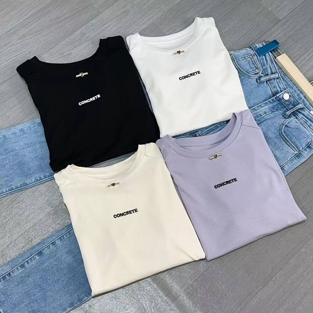 玲玲服饰【6703#】PL家 小字母短袖T