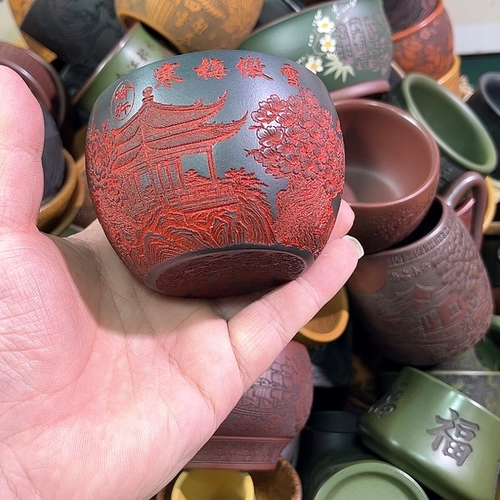 茶杯紫砂全手工紫砂主人杯