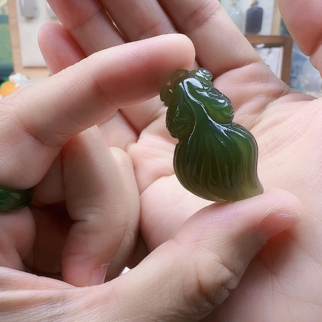 和田玉未镶嵌吊坠(不含链)