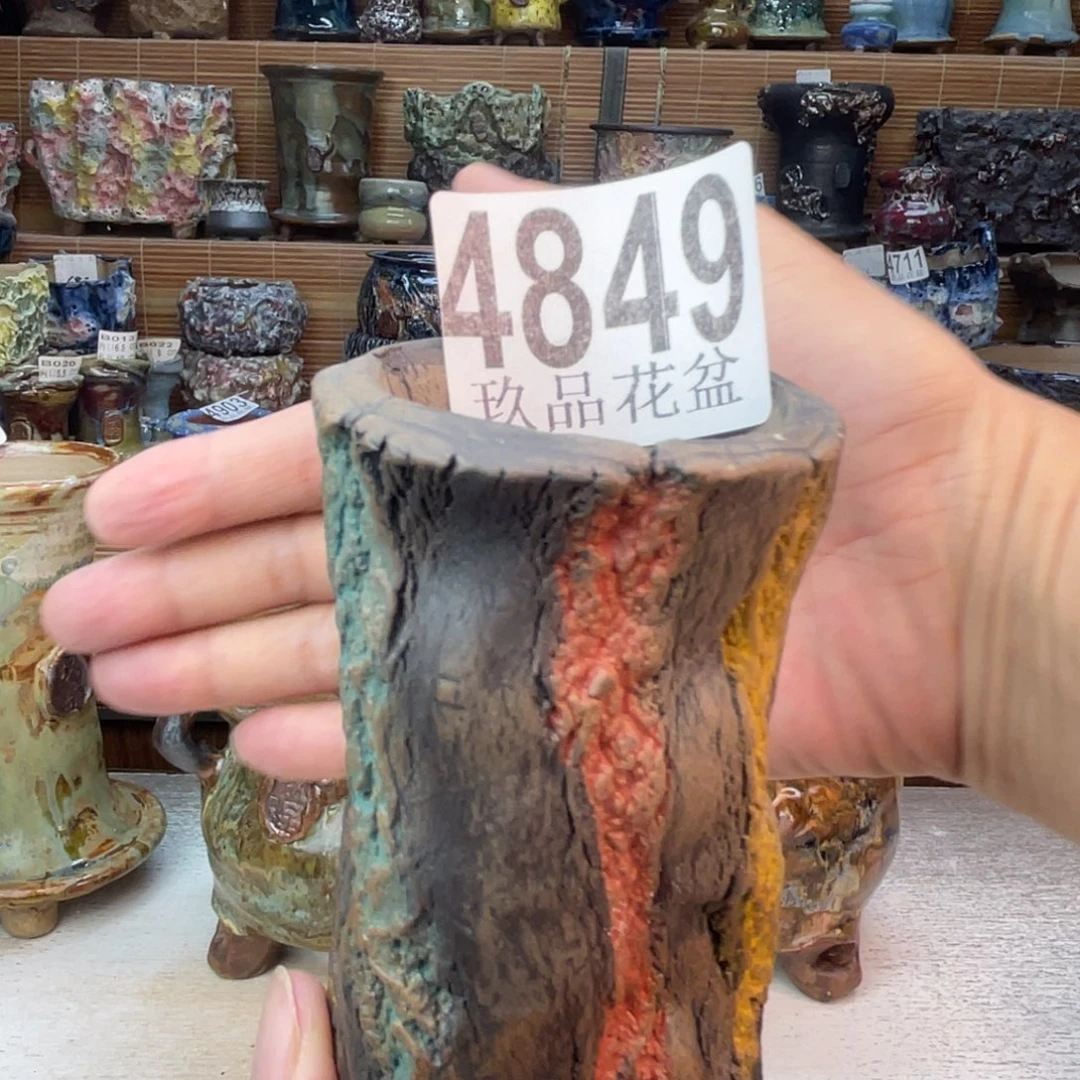 景德镇陶瓷手工花盆默认瑕疵