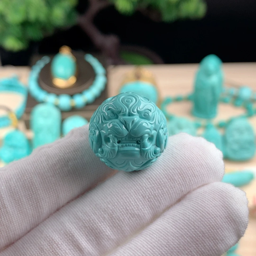 绿松石圆珠卡21.5未镶嵌