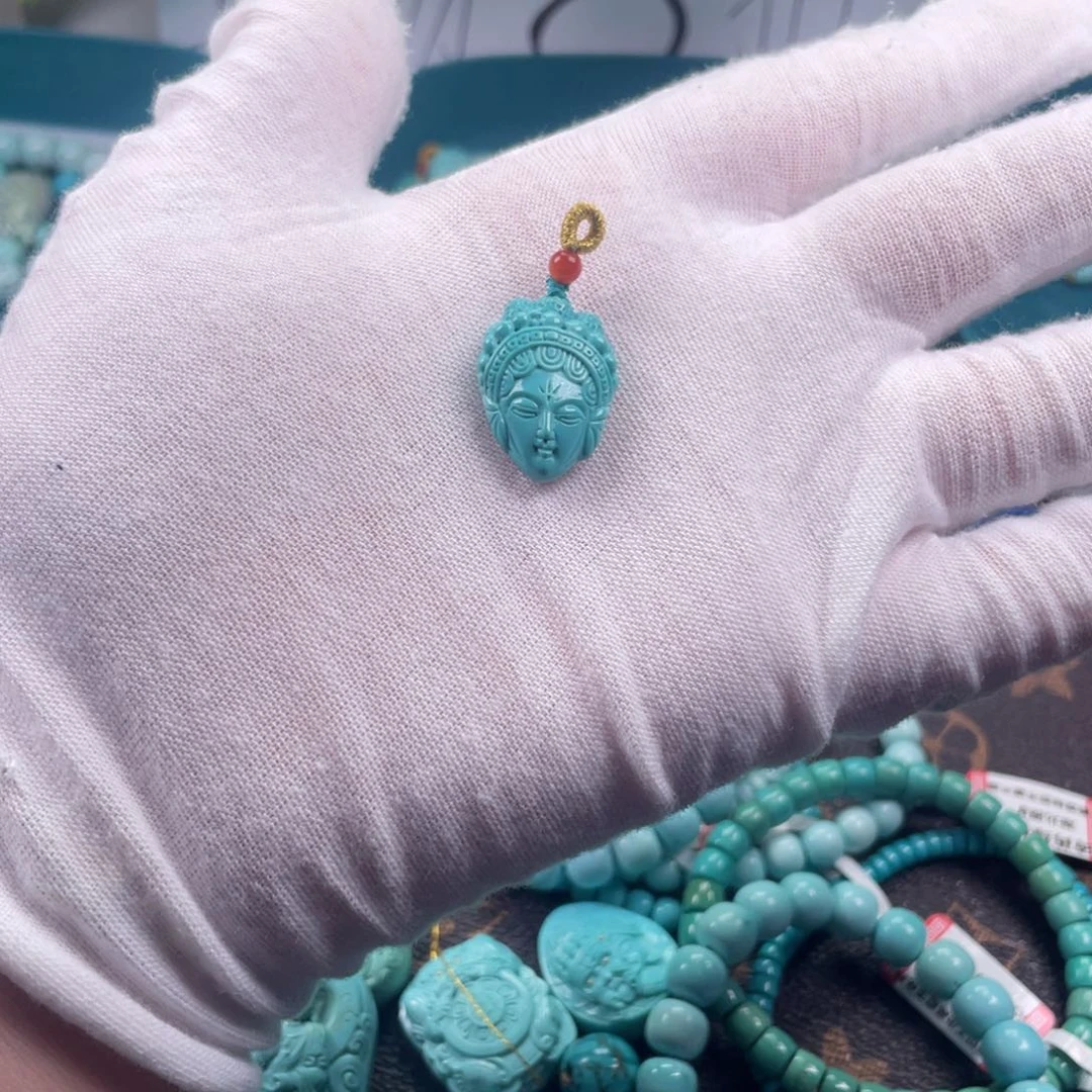 绿松石未镶嵌吊坠(不含链)