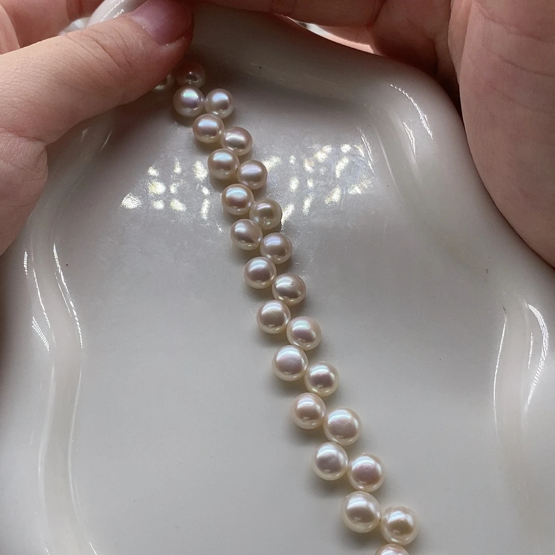 银S925镶嵌手绳淡水珍珠
