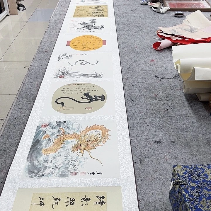 书法墨云宋自立合作十二生肖