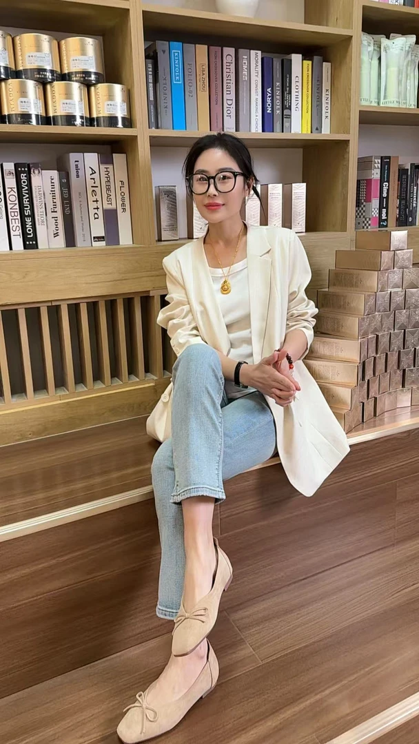 Miss Huo 米棍裤 冰融蓝色B 88567
