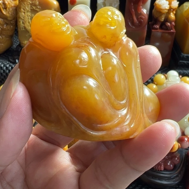 寿山石杭****所寿山石坑田一个