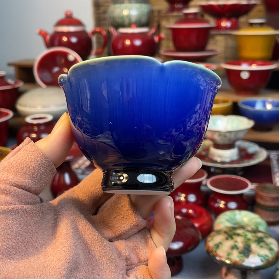 景德镇原矿陶瓷 花口杯
