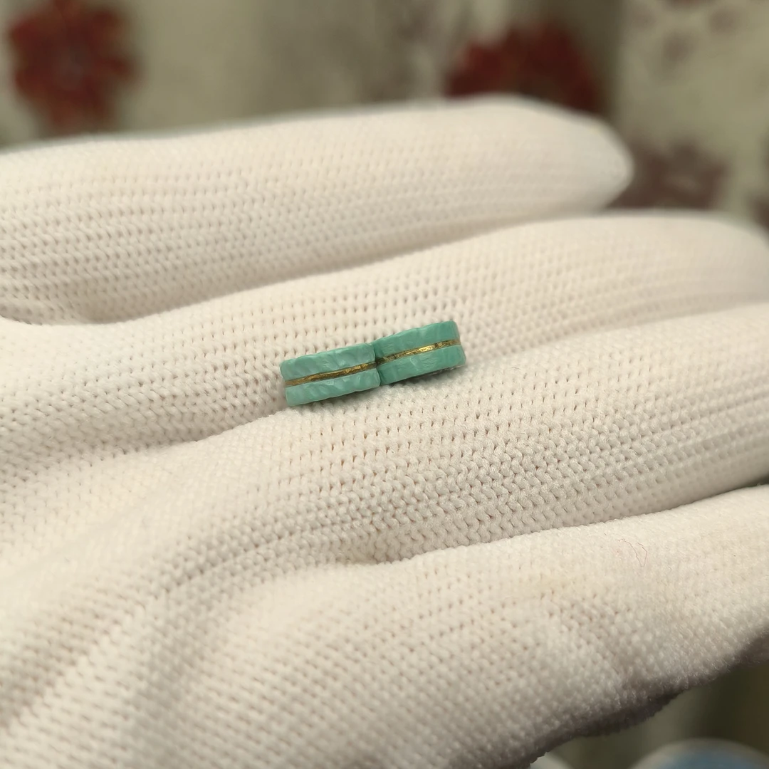 手工文玩配饰搓金款8mm隔片一粒单珠