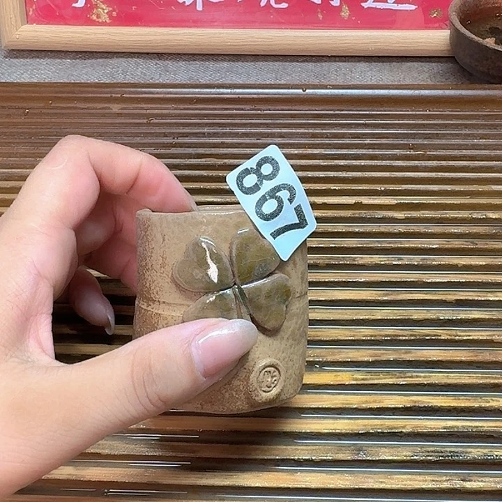 纯手工制作粗陶茶具