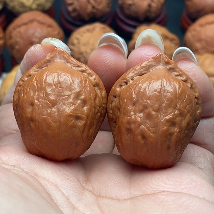 核桃精品文玩核桃手捻小官帽