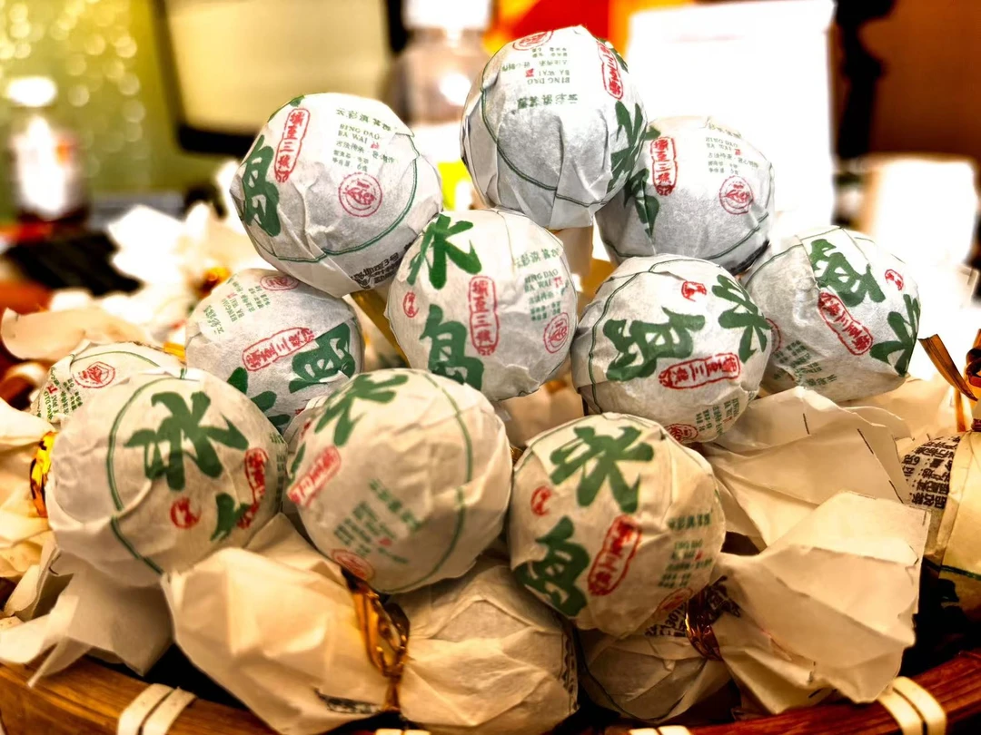 【冰岛坝歪3号】古树龙珠中国云南普洱生茶手工兰花香浓郁回甘持久