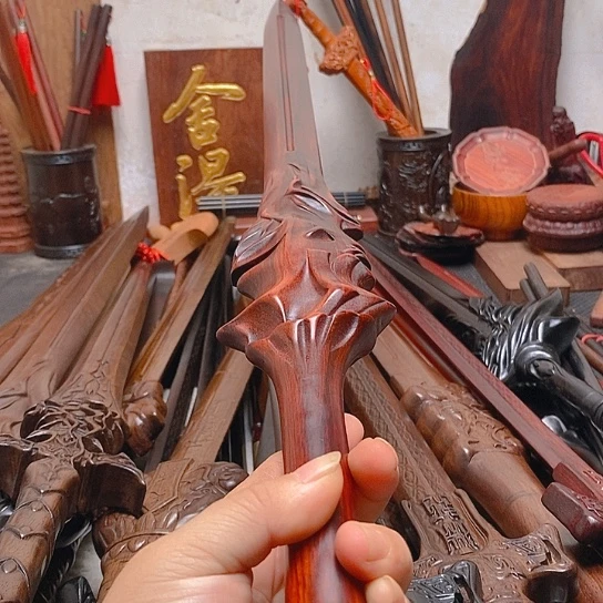 紫檀木木80长盖聂