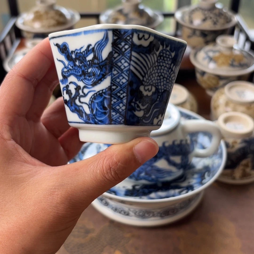 瓷片景德镇手绘茶器微瑕