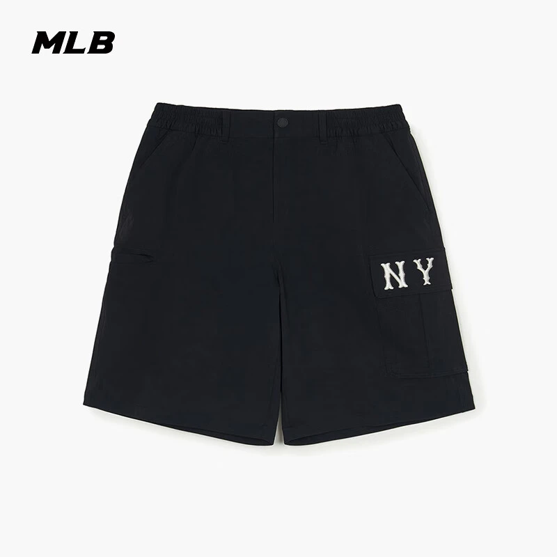 MLB官方张凌赫同款男女百搭潮流休闲凉感梭织短裤25新款3ASMB0553