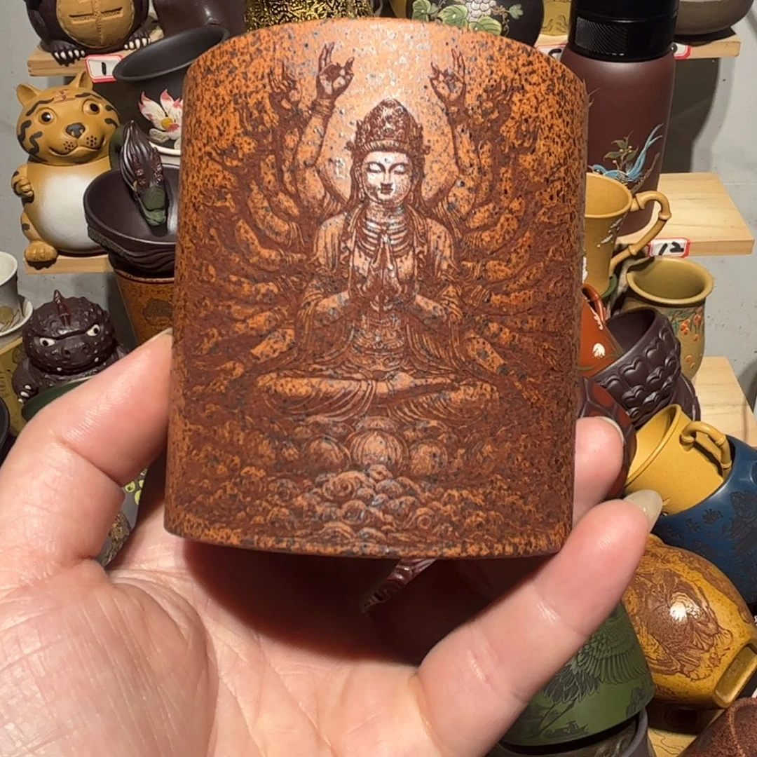 紫砂茶杯宜兴紫砂主人杯