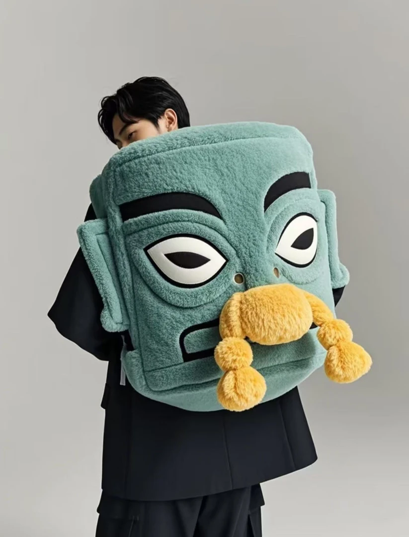 <毛绒玩偶双肩包>45*31*16CM背包双肩包学生背包书包