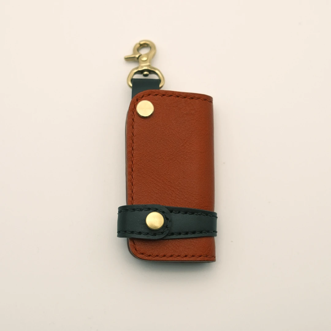 进口牛皮女士车钥匙包