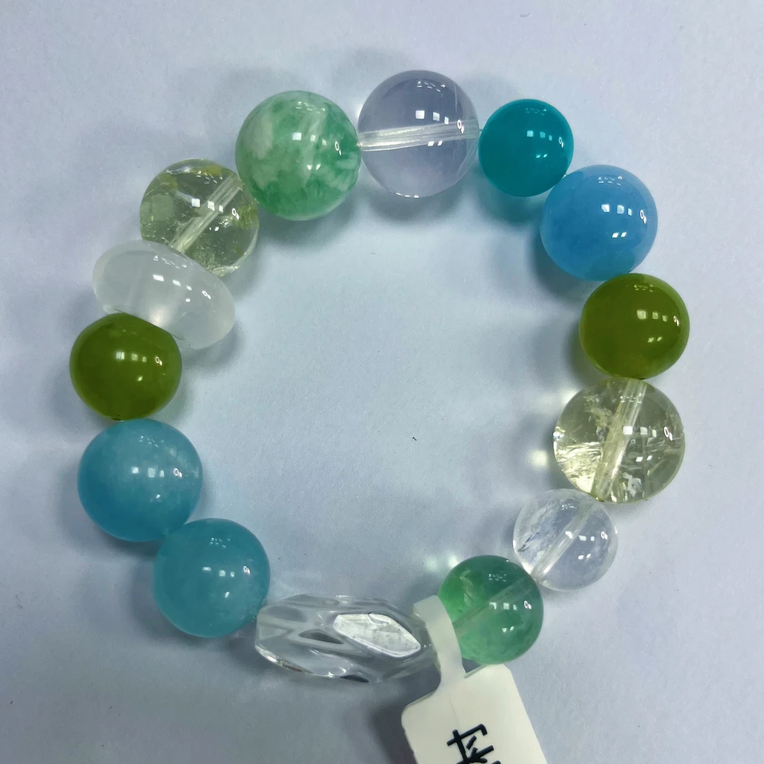 海蓝宝石MH1209海蓝宝石海蓝宝多宝手串多样性发一件