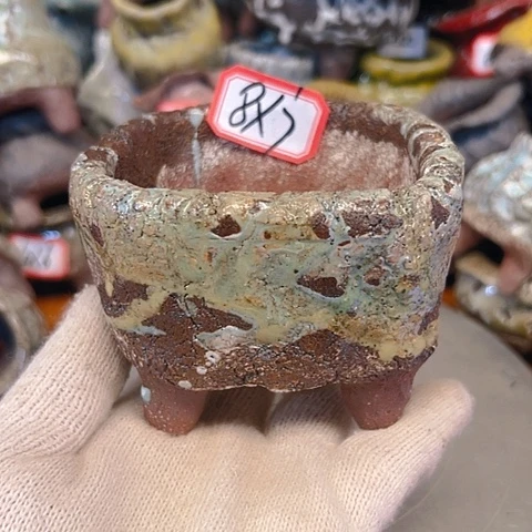 粗陶花盆手工花盆制作