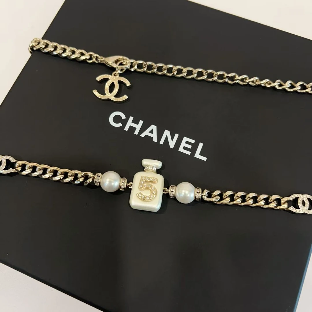 99新 Chanel/香奈儿 蔚蓝/22S珍珠项链/LZ1114XNE0055