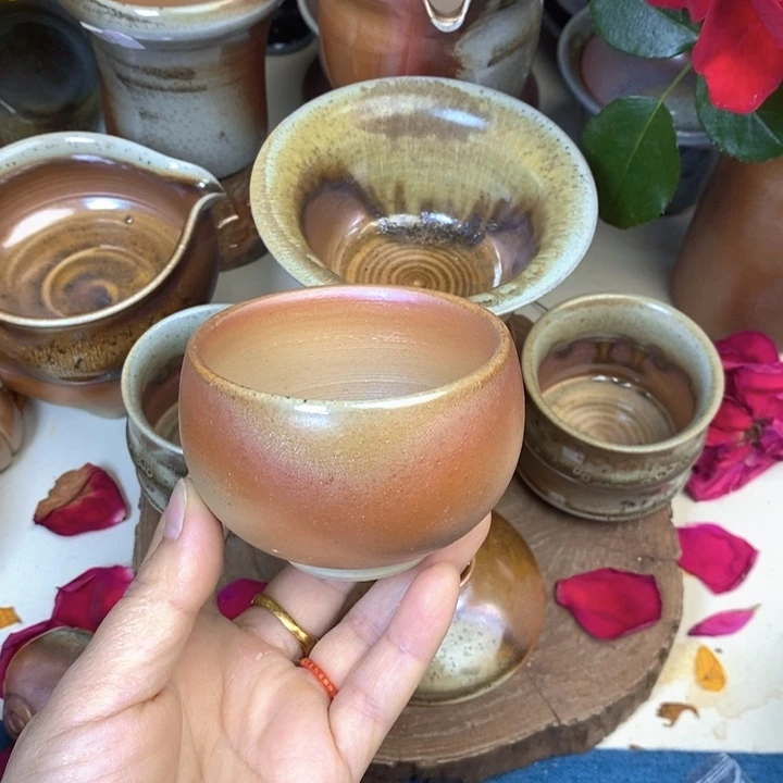 杯子华鑫手工柴烧茶器