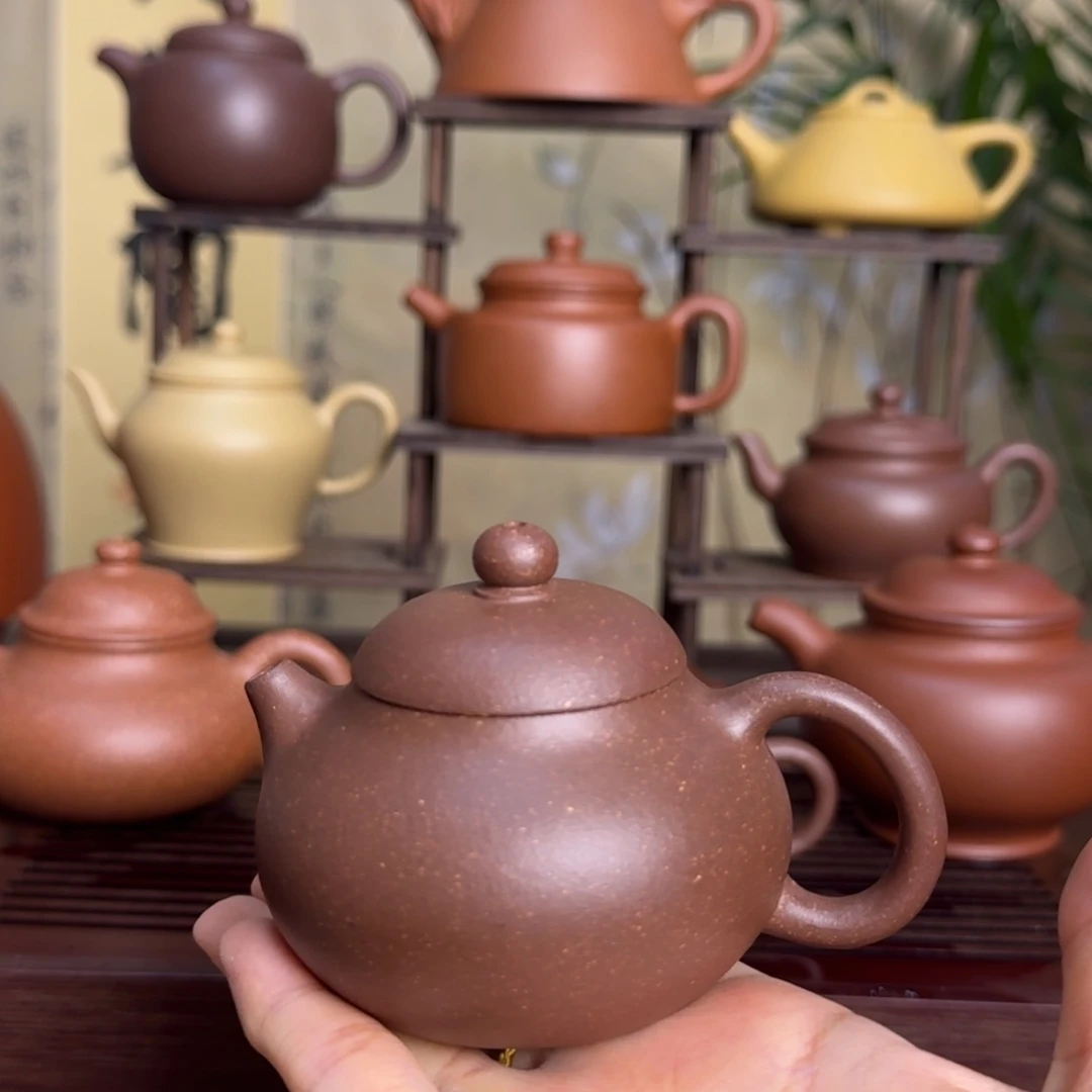 茶壶紫砂如**闻微瑕原矿底槽清文旦