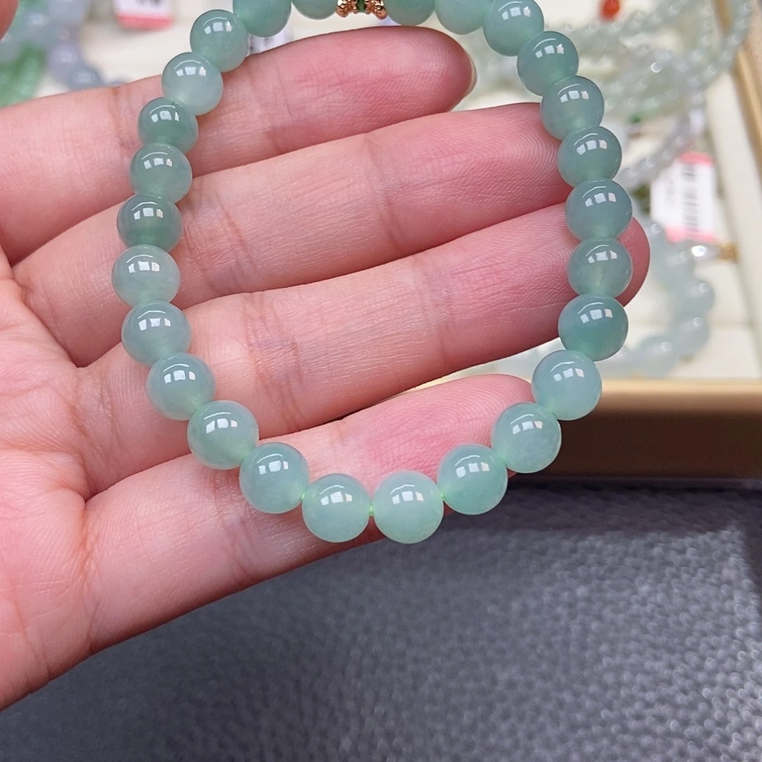 翡翠未镶嵌手链卡7
