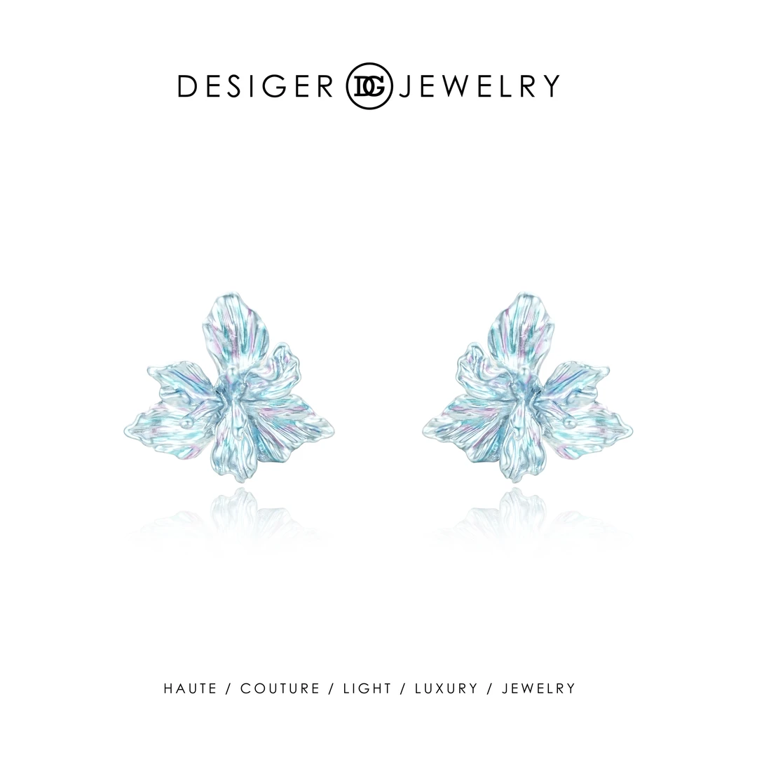 【潮汐花镜】Desiger设计师款花花耳钉F1340