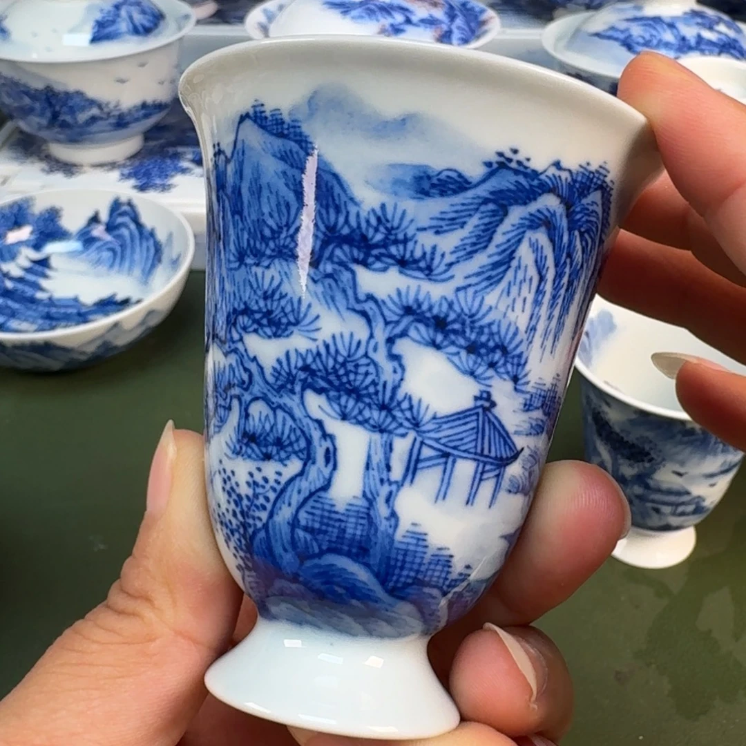 景德镇纯手绘茶具具圆圆257
