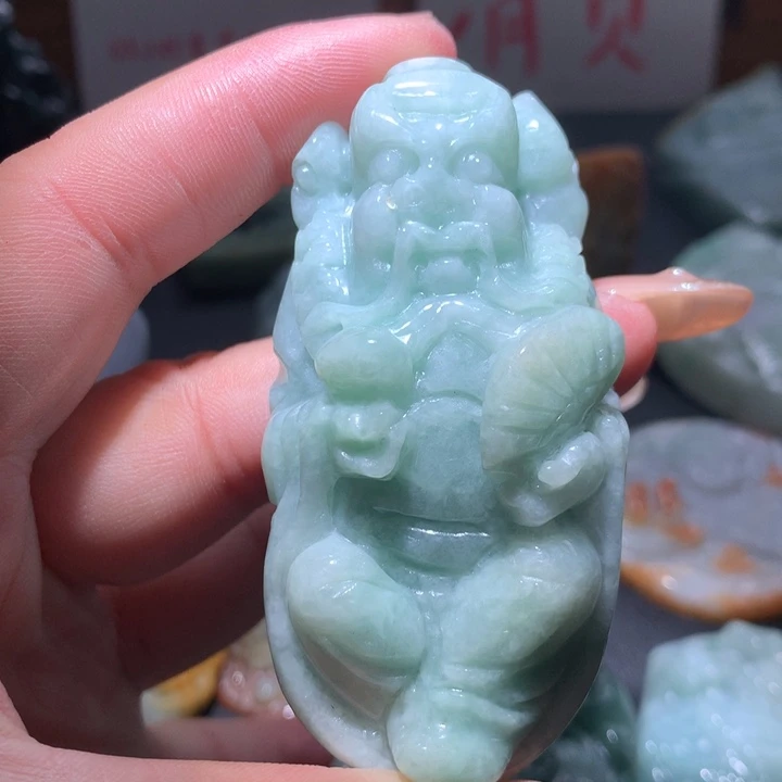 翡翠未镶嵌颈饰保真天然A货翡翠