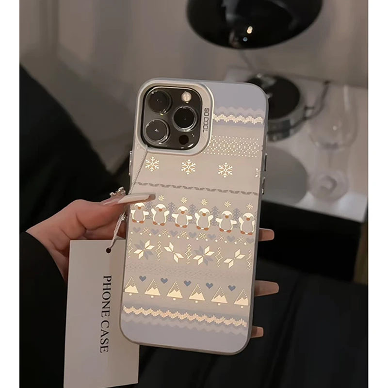 费尔岛企鹅适用苹果16iPhone小米15promax华为手机壳14/13元气壳