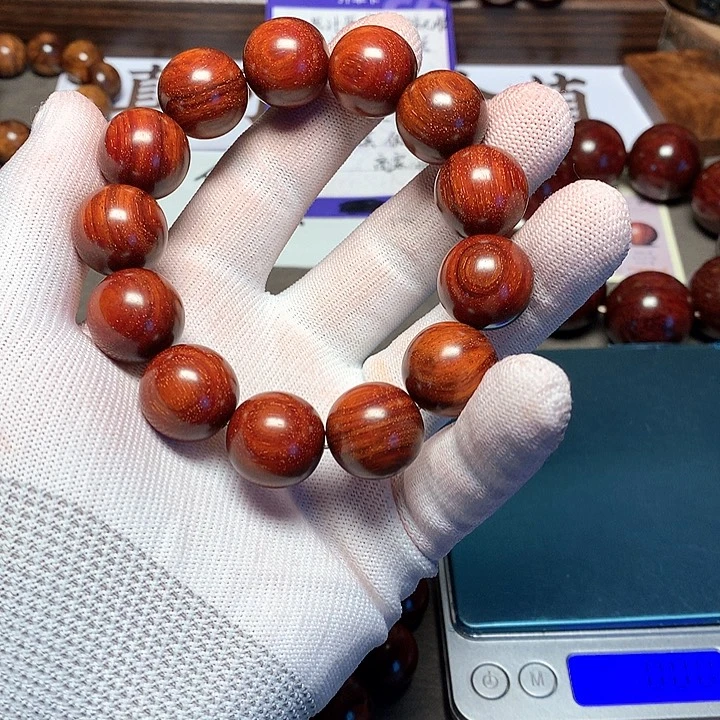 手串/手链小叶紫檀语**贵18 13 颗高油密带星