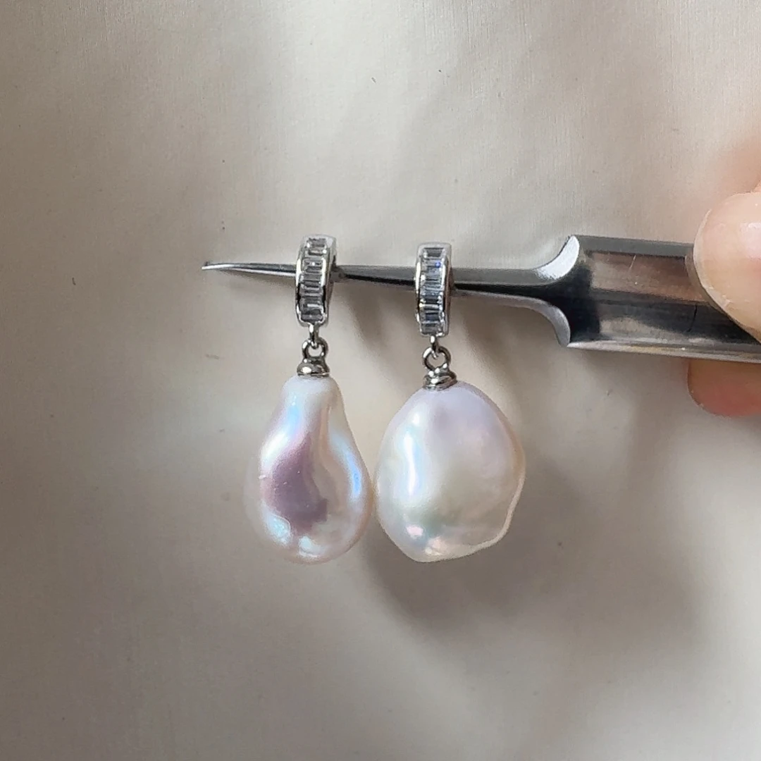 淡水珍珠银S925镶嵌颈饰巴洛克万能扣（多样性发一）