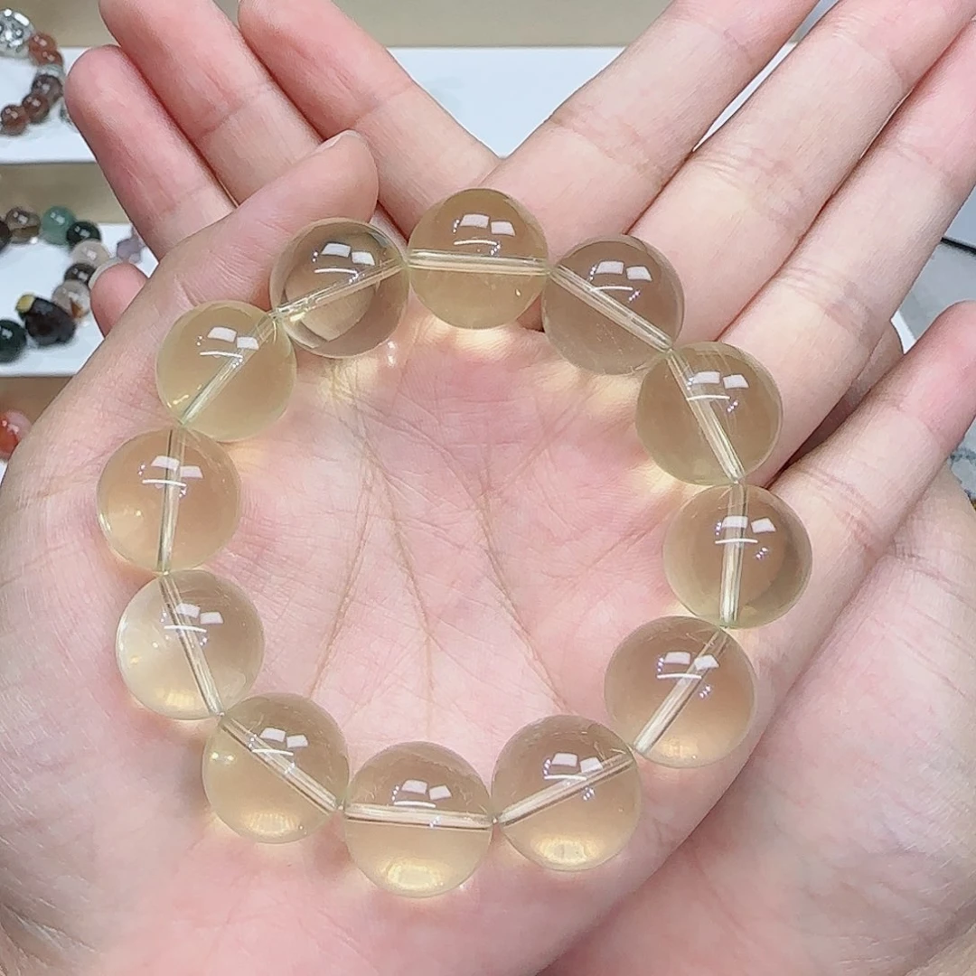 水晶手串未镶嵌黄水晶16m