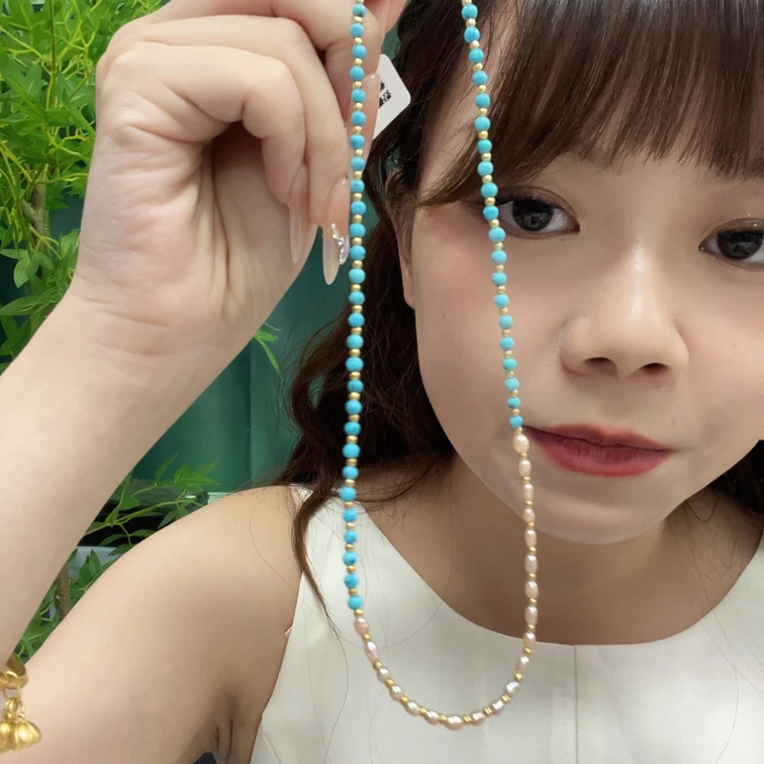 绿松石未镶嵌颈饰发货一件