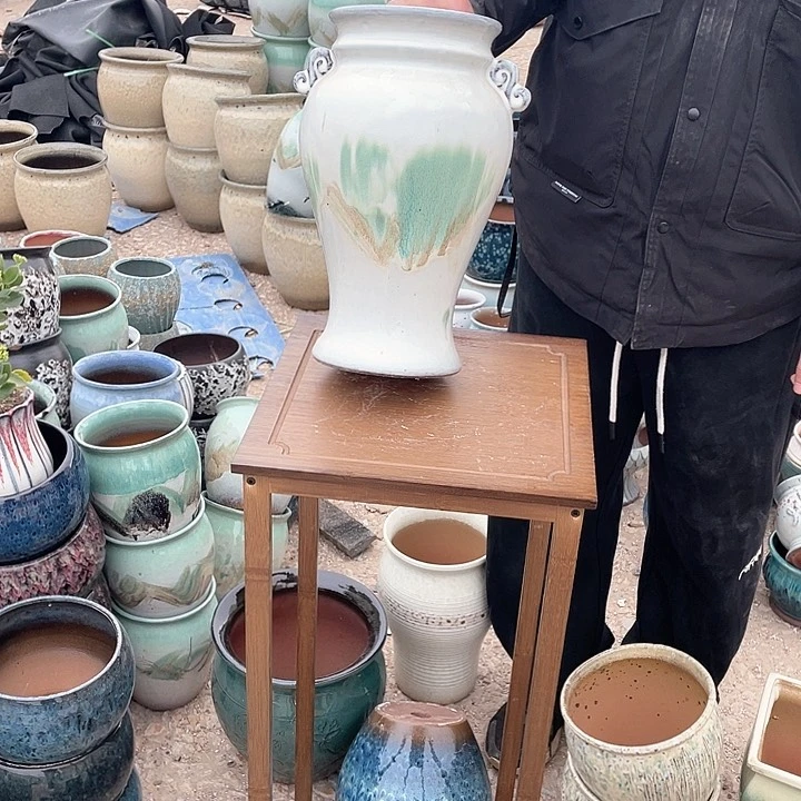 红陶宜兴紫砂花盆15 x 31