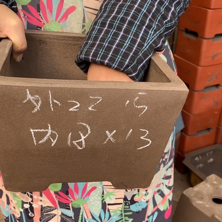 花盆紫砂只顾看手机