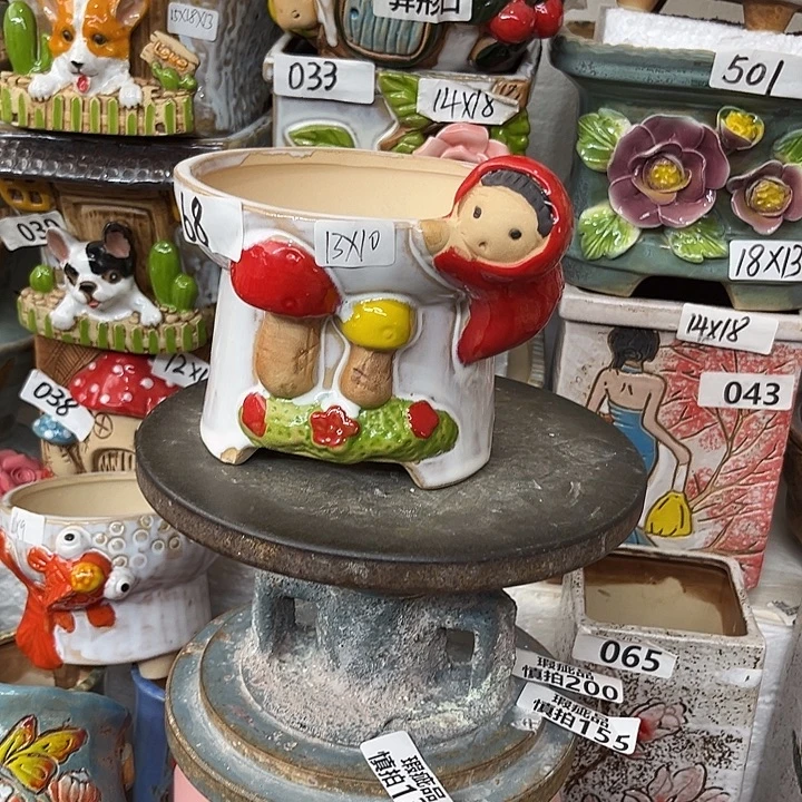 粗陶材质多肉花盆