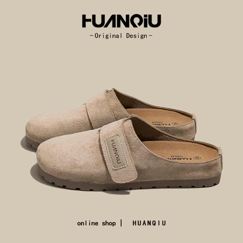 环球网红勃肯鞋女款2025新款爆款外穿懒人一脚蹬拖鞋轻奢半拖K755