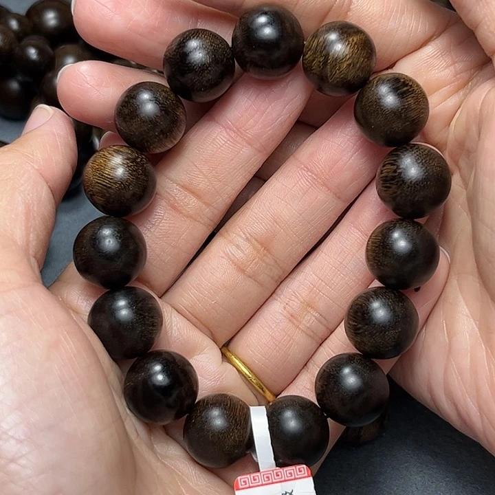 沉香手串石*记白棋留疤