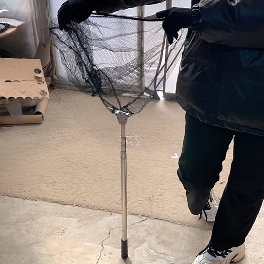 不锈钢折叠一体抄网