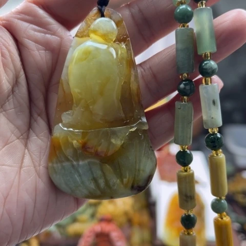 岫玉挂件未镶嵌挂件