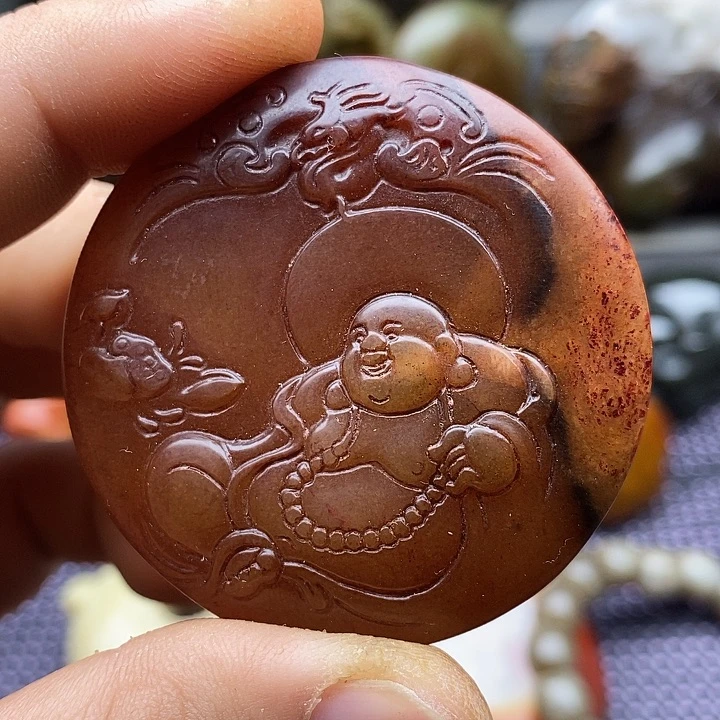 未镶嵌蛇纹石玉颈饰