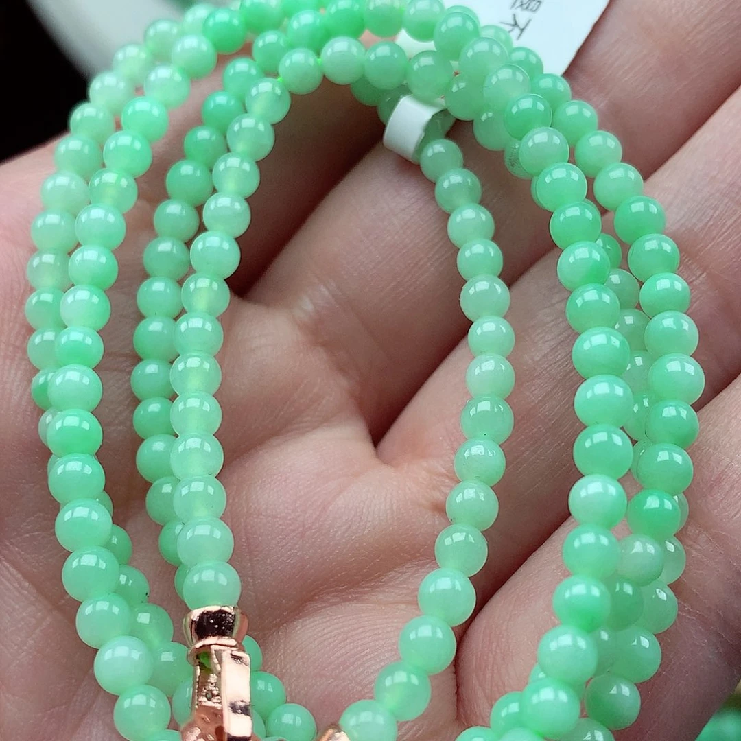 翡翠未镶嵌毛衣链翡翠