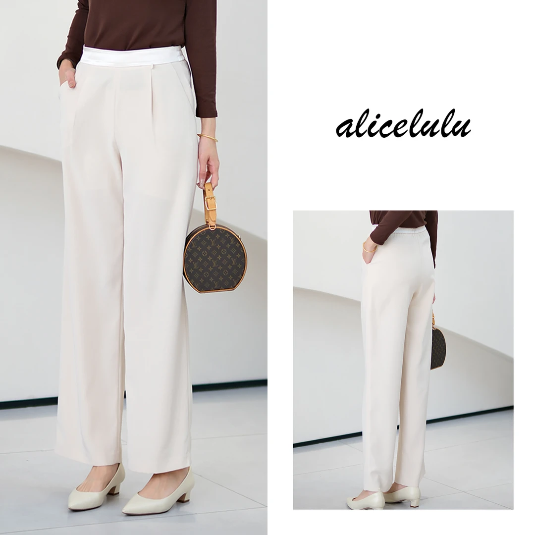 [alicelulu]“银河璀璨”休闲裤腰头璀璨显瘦修身S622207E