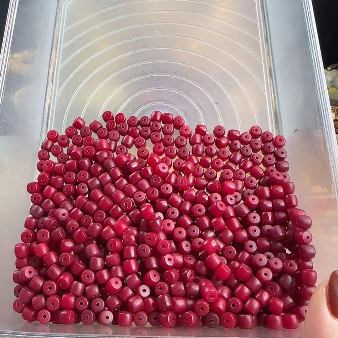 吊坠菩提根/象牙果卡7莎莎红小直切660颗