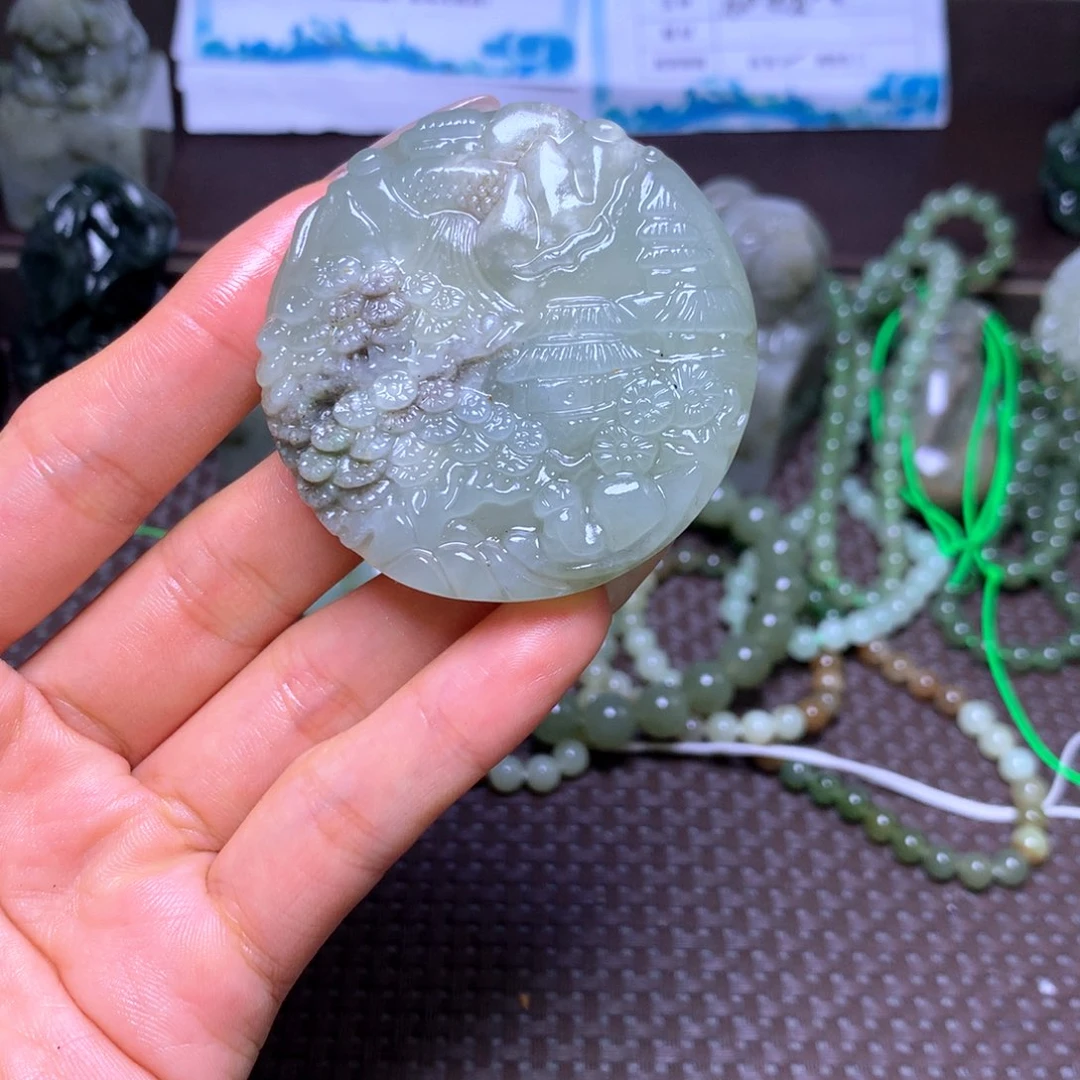 和田玉未镶嵌颈饰