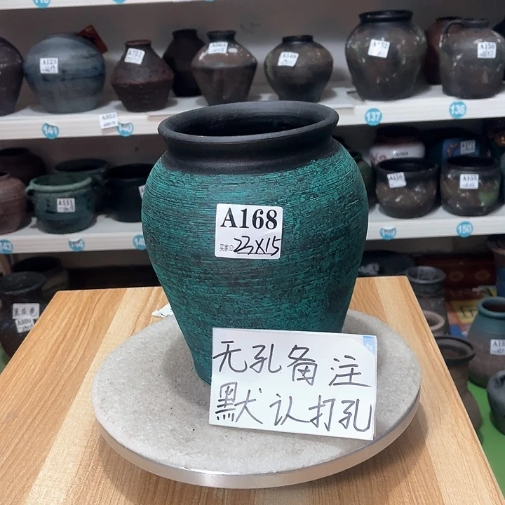 红陶手工制作工艺花盆