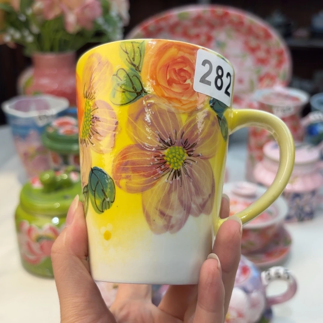 瓷片景德镇手绘高温釉下彩陶瓷茶具